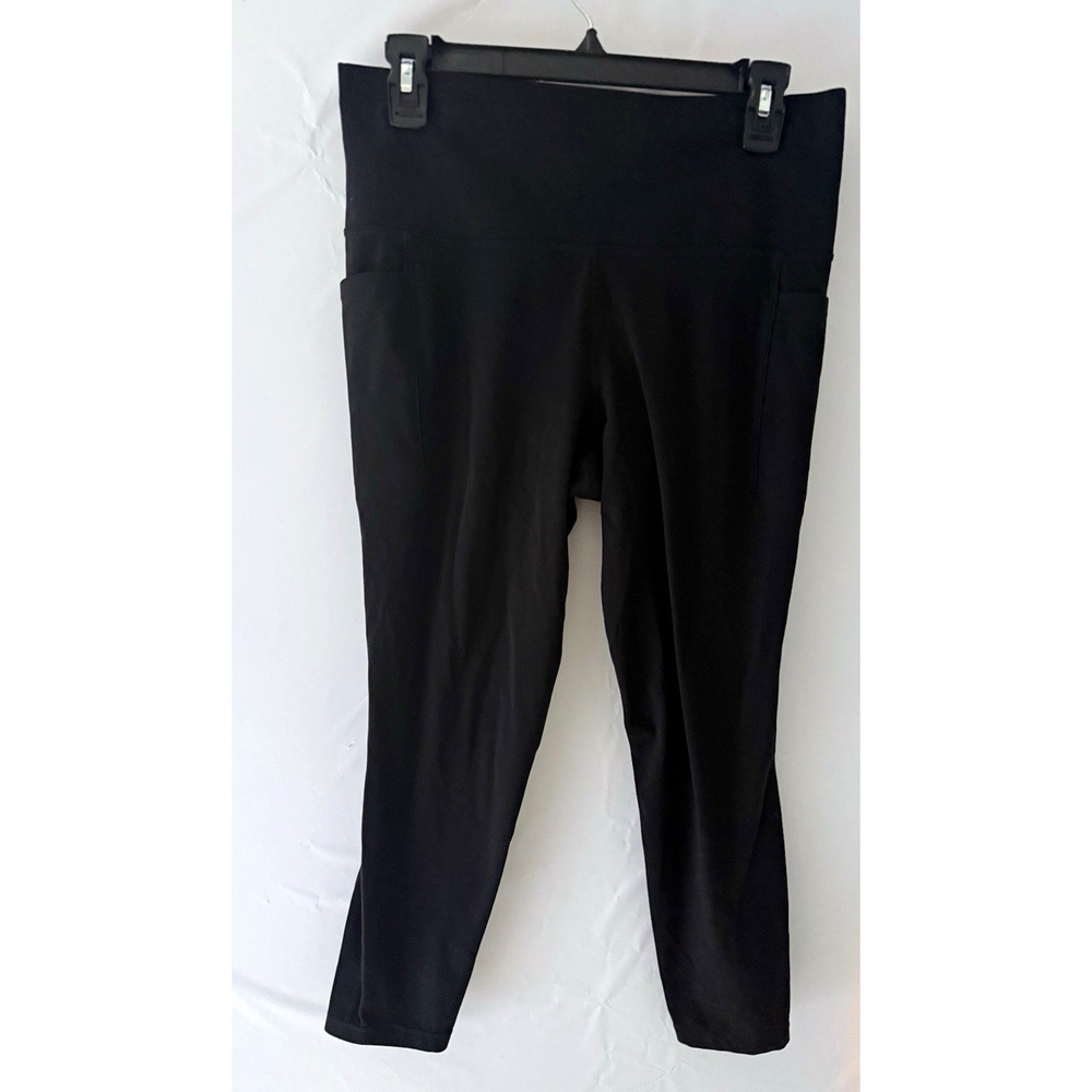 Athleta Salutation Stash Pocket II Women's Leggings Size L Black 7/8 High Rise